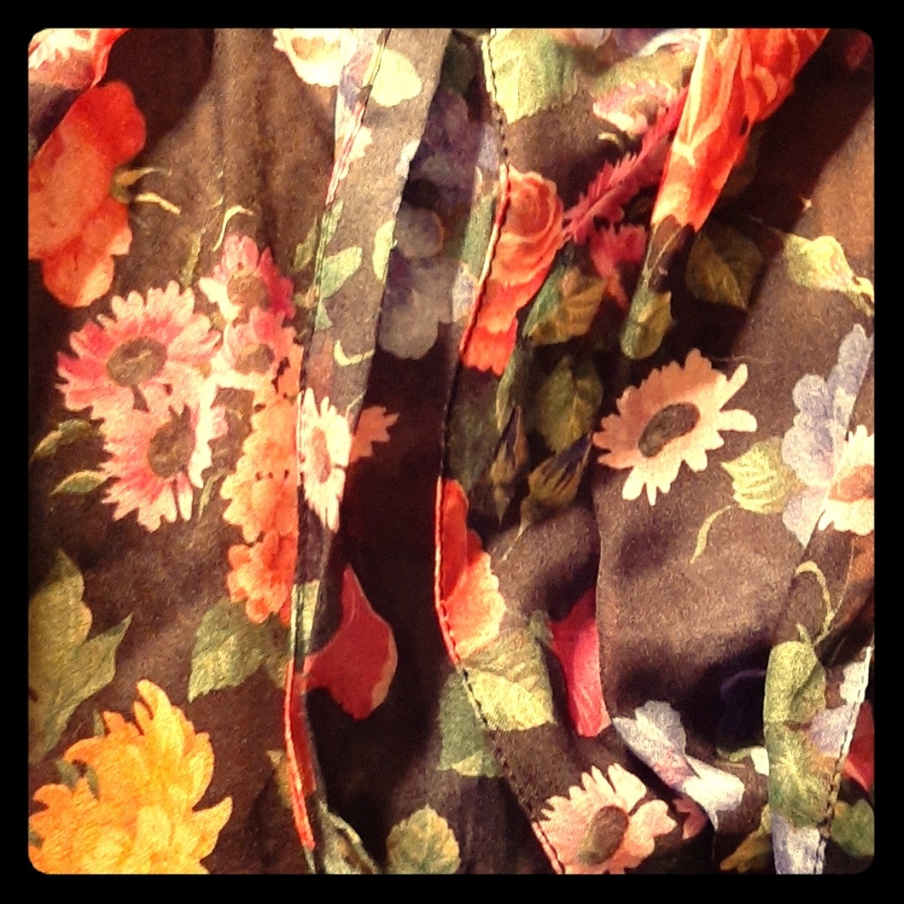 Floral print scarf
